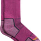 ToughCutie Merino Wool Socks Bundle, Premium Hiking Crew Socks For Women, Grey, Boysenberry, Strawberry/Small