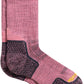 ToughCutie Merino Wool Socks Bundle, Premium Hiking Crew Socks For Women, Grey, Boysenberry, Strawberry/Small